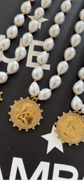 Gia Pearl Coin Necklace WP