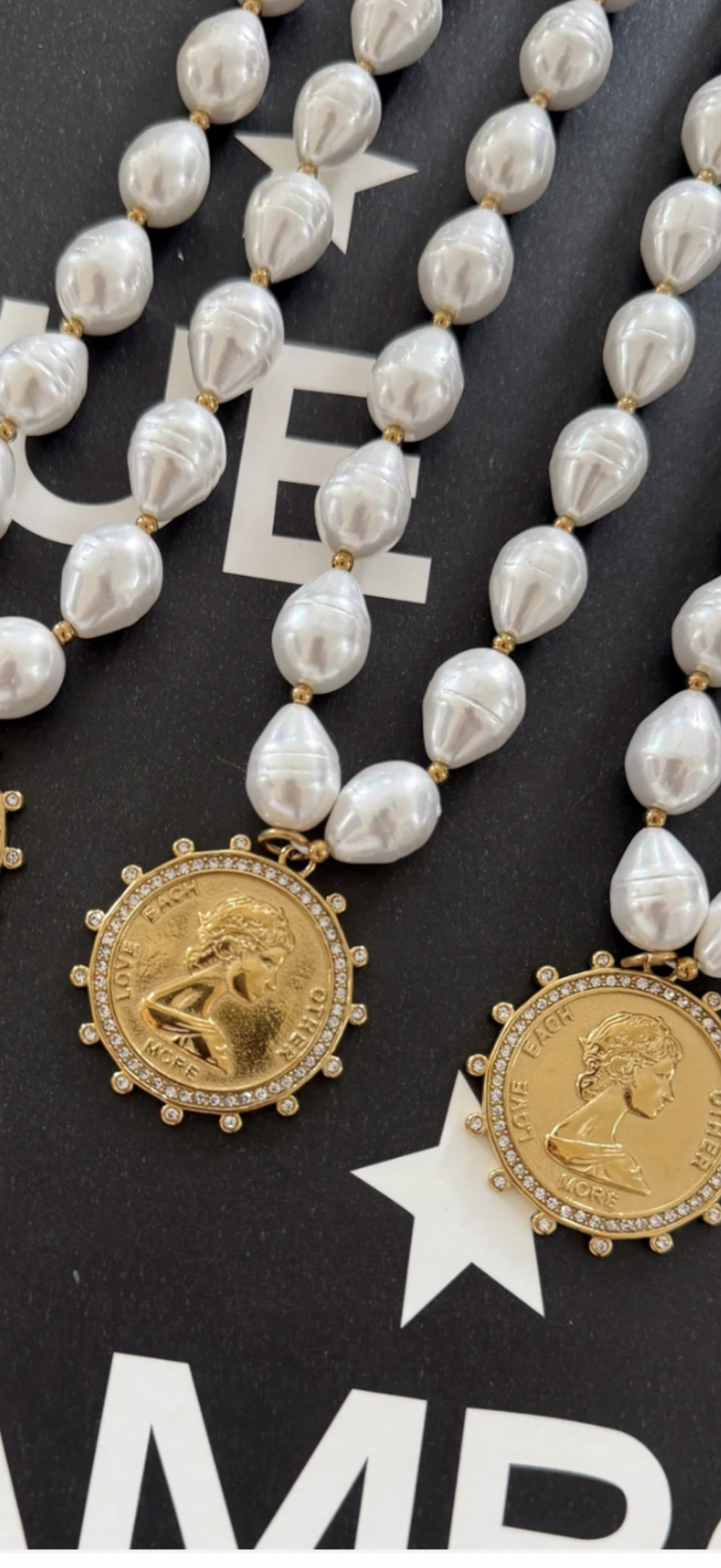 Gia Pearl Coin Necklace WP
